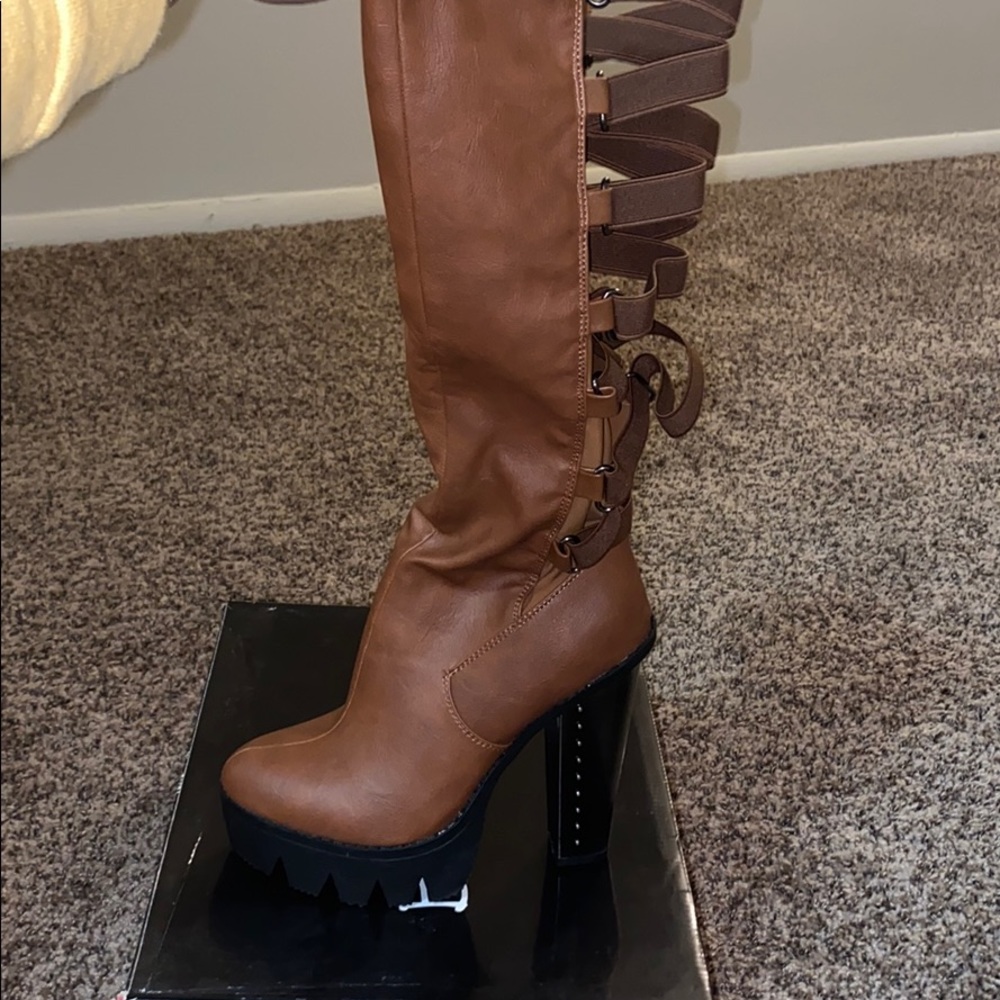 Brown Heel Boot